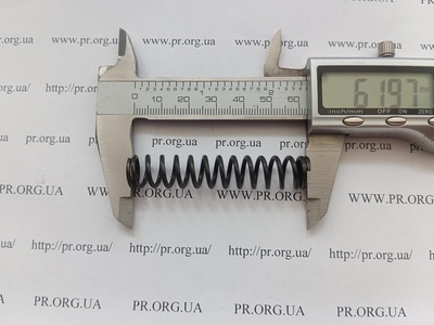 Пружина стиснення 1,6 х 12 х 61,5 (Артикул: G2523)