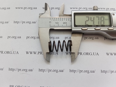 Пружина стиснення 1,3 х 13,5 х 24,5 (Артикул: G2556)