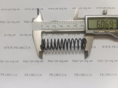 Пружина на сжатие 1,5 х 16,5 х 60 (Артикул: G2559)