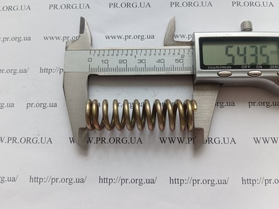 Пружина стиснення 2,5 х 16 х 54 (Артикул: G2564)