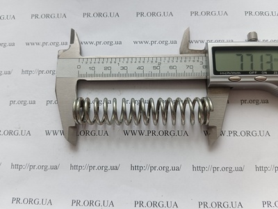 Пружина стиснення 2 х 16 х 77 (Артикул: G2575)