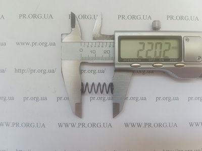 Пружина стиснення 0,8 х 8,2 х 22 (Артикул: G2577)