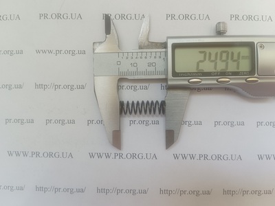 Пружина стиснення 0,8 х 8 х 25 (Артикул: G2578)