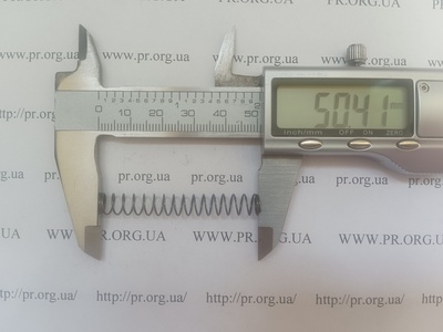 Пружина сжатия 0,6 х 7 х 50,5 (Артикул: G2581)