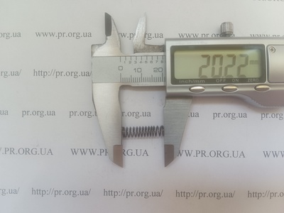 Пружина сжатия 0,5 х 5,5 х 20 (Артикул: G2582)
