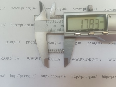 Пружина сжатия 0,5 х 5,4 х 17,5 (Артикул: G2583)