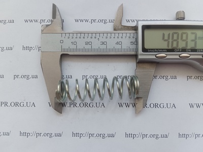 Пружина стиснення 1,4 х 15 х 48,5 (Артикул: G2592)