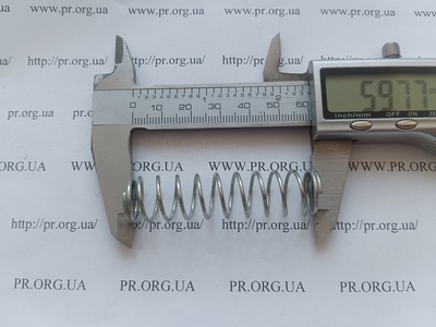 Пружина стиснення 1,2 х 15 х 59 (Артикул: G2595)