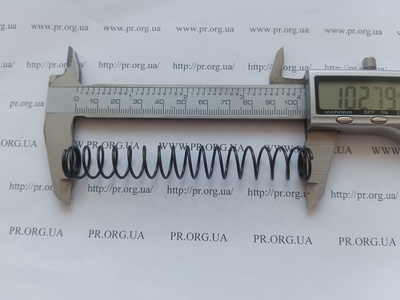 Пружина стиснення 1,2 х 14,4 х 102 (Артикул: G2598)