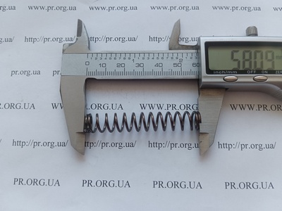 Пружина стиснення 1,2 х 10 х 58 (Артикул: G2605)