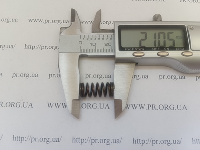 Пружина стиснення 1,2 х 9,2 х 21 (Артикул: G2611)