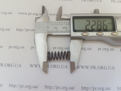 Пружина стиснення 1,2 х 9,2 х 22,5 (Артикул: G2612)