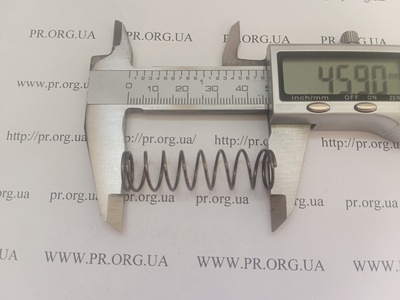 Пружина сжатия 1 х 12,8 х 45,5 (Артикул: G2623)