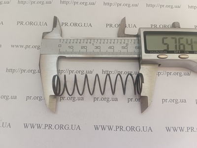 Пружина стиснення 1 х 14,5 х 57 (Артикул: G2624)