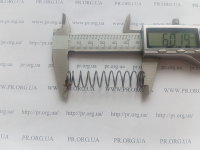 Пружина на стиснення 1 х 13,6 х 60 (Артикул: G2626)