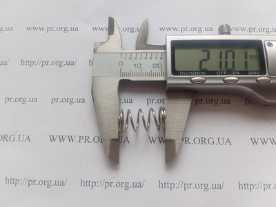 Пружина сжатия 1 х 11 х 21 (Артикул: G2630)