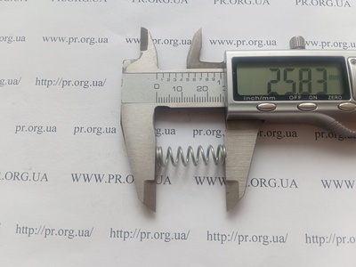 Пружина стиснення 1 х 8 х 25,5 (Артикул: G2637)