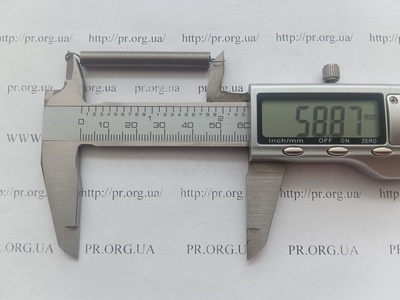 Пружина растяжения 0,6 х 6 х 58,5 (Артикул: P1021)