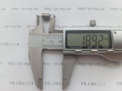 Пружина растяжения 0,6 х 6 х 19 (Артикул: P1022)