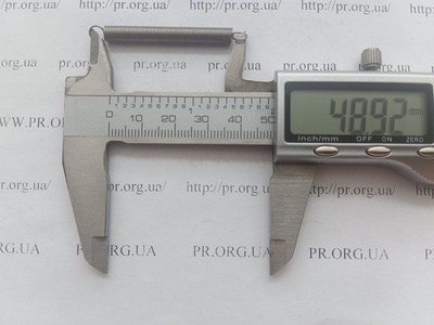Пружина растяжения 0,6 х 5 х 49 (Артикул: P1023)