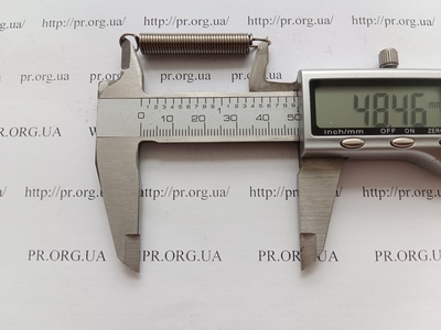 Пружина растяжения 0,9 х 7 х 48 (Артикул: P1040)