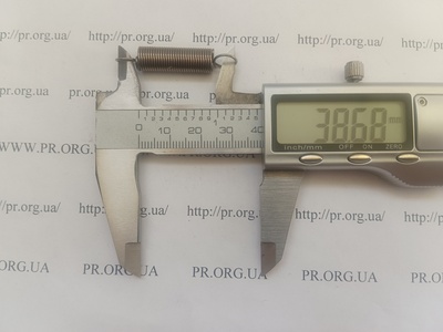 Пружина на растяжение 0,8 х 8 х 38,5 (Артикул: P1086)