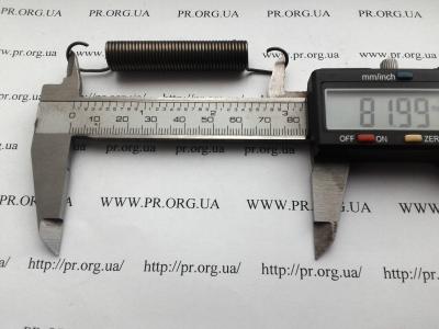 Пружина растяжения 1,2 х 11 х 82 (Артикул: R7052)