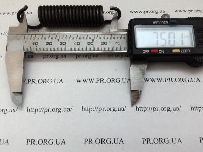 Пружина розтягування 2,5 х 16,3 х 75 (Артикул: R7087)