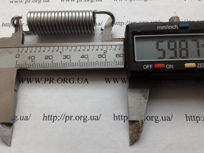 Пружина растяжения 2 х 14 х 60 (Артикул: R7098)
