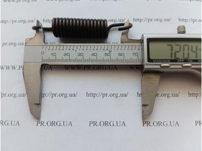 Пружина розтягування 2,5 х 15 х 72 (Артикул: R7508)