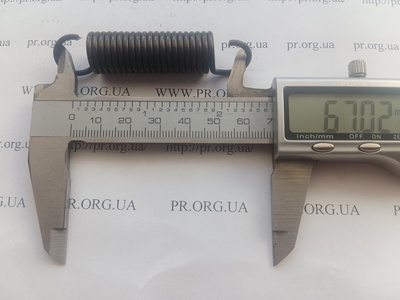 Пружина растяжения 2 х 14,7 х 67 (Артикул: R7523)