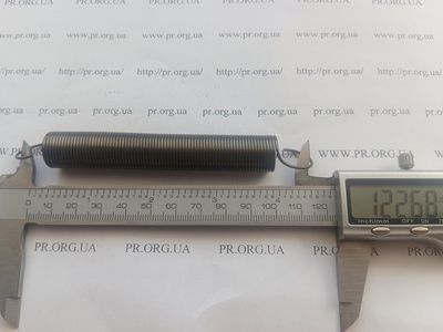 Пружина розтягування 1,2 х 15,4 х 122,5 (Артикул: R7527)