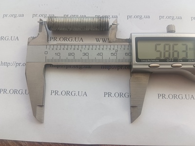 Пружина растяжения 1,2 х 10,5 х 58,5 (Артикул: R7528)