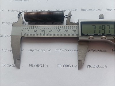 Пружина растяжения 1,2 х 14 х 72 (Артикул: R7562)