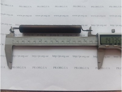 Пружина растяжения 1,6 х 14,4 х 147 (Артикул: R7566)