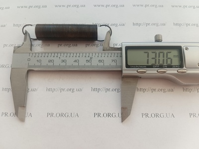 Пружина розтягування 1 х 13,8 х 73 (Артикул: R7588)