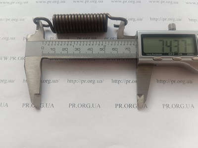 Пружина розтягування 2,5 х 16,2 х 74 (Артикул: R7591)