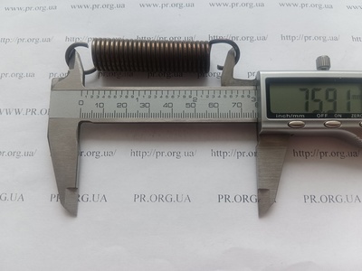 Пружина растяжения 2 х 15 х 76 (Артикул: R7604)