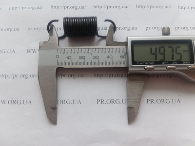 Пружина розтягування 1,6 х 15 х 50 (Артикул: R7612)