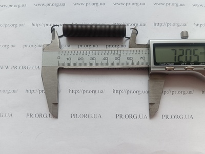 Пружина растяжения 1 х 10,8 х 72 (Артикул: R7623)