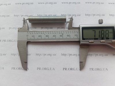 Пружина растяжения 1 х 10 х 72 (Артикул: R7624)