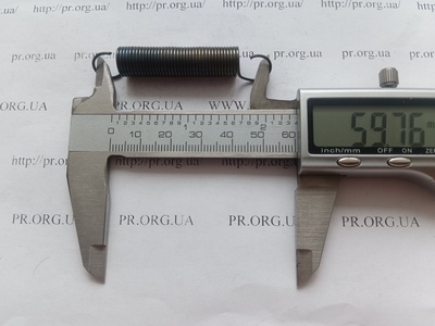 Пружина растяжения 1 х 10,2 х 59,5 (Артикул: R7625)