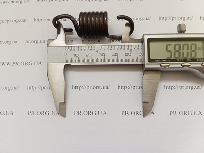 Пружина растяжения 3 х 20 х 58 (Артикул: R7630)