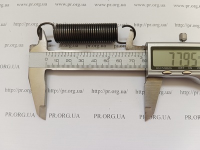 Пружина розтягування 1,6 х 16 х 78 (Артикул: R7636)