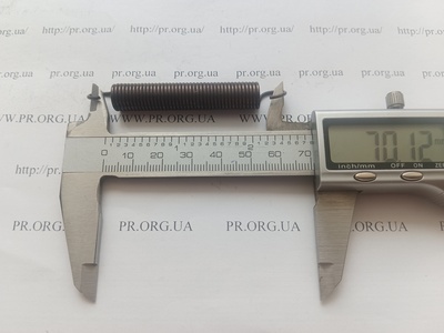 Пружина розтягування 1,2 х 10 х 70 (Артикул: R7668)