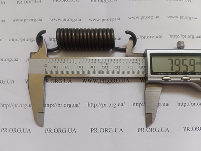 Пружина растяжения 3 х 18 х 80 (Артикул: R7676)