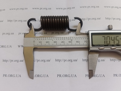 Пружина растяжения 3 х 19 х 70 (Артикул: R7677)