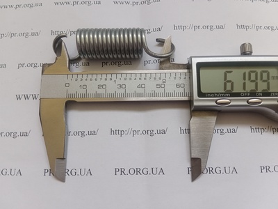 Пружина розтягування 2,2 х 16 х 62 (Артикул: R7681)