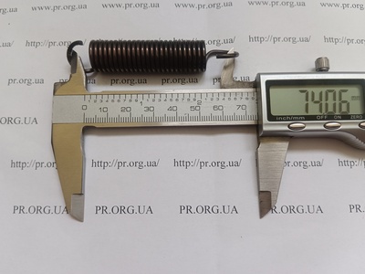 Пружина розтягування 2 х 14,4 х 74 (Артикул: R7696)