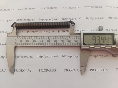 Пружина растяжения 1 х 10 х 93 (Артикул: R7726)